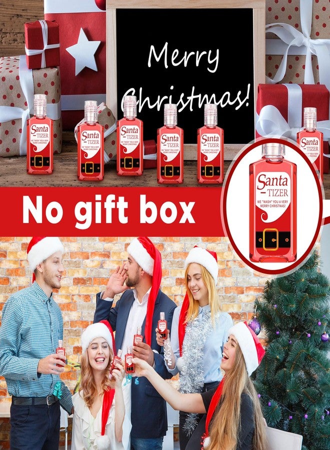 Oudain 50 Pcs Christmas Santa Mini Hand Sanitizer Bulk Christmas Gift Favors Small Hand Sanitizer for Guest 1fl oz Travel Size Hand Soap Gift for Christmas Xms Party Supplies - Image 5